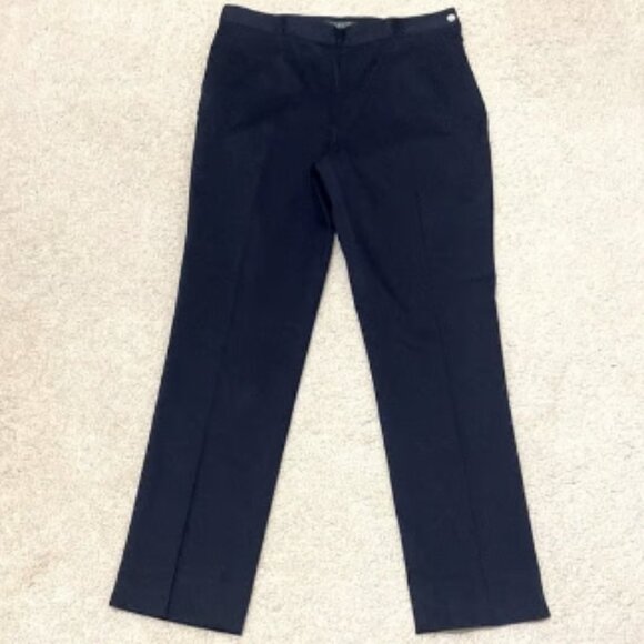 NWOT POLO RALPH LAUREN Women's Classic Cropped Cotton Pants w Side Zipper Size 8 - Picture 4 of 7